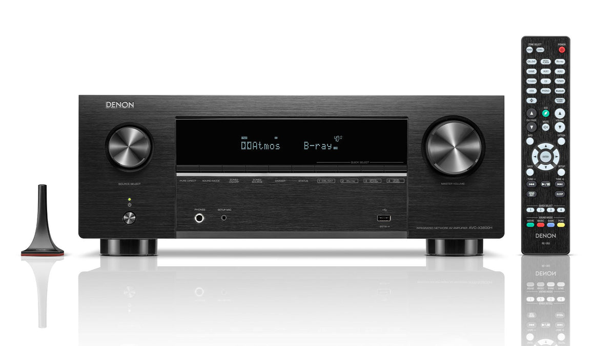 Denon AVC-X3800H Surround Sound Receiver - [9.4x105W 8K BT Wi-Fi HEOS USB Phono]