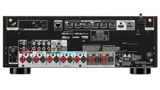 Denon AVR-X2800H Surround Sound Receiver - [7.2x95W 8K BT Wi-Fi HEOS USB Phono]