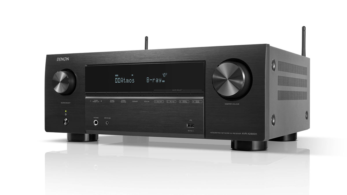 Denon AVR-X2800H Surround Sound Receiver - [7.2x95W 8K BT Wi-Fi HEOS USB Phono]