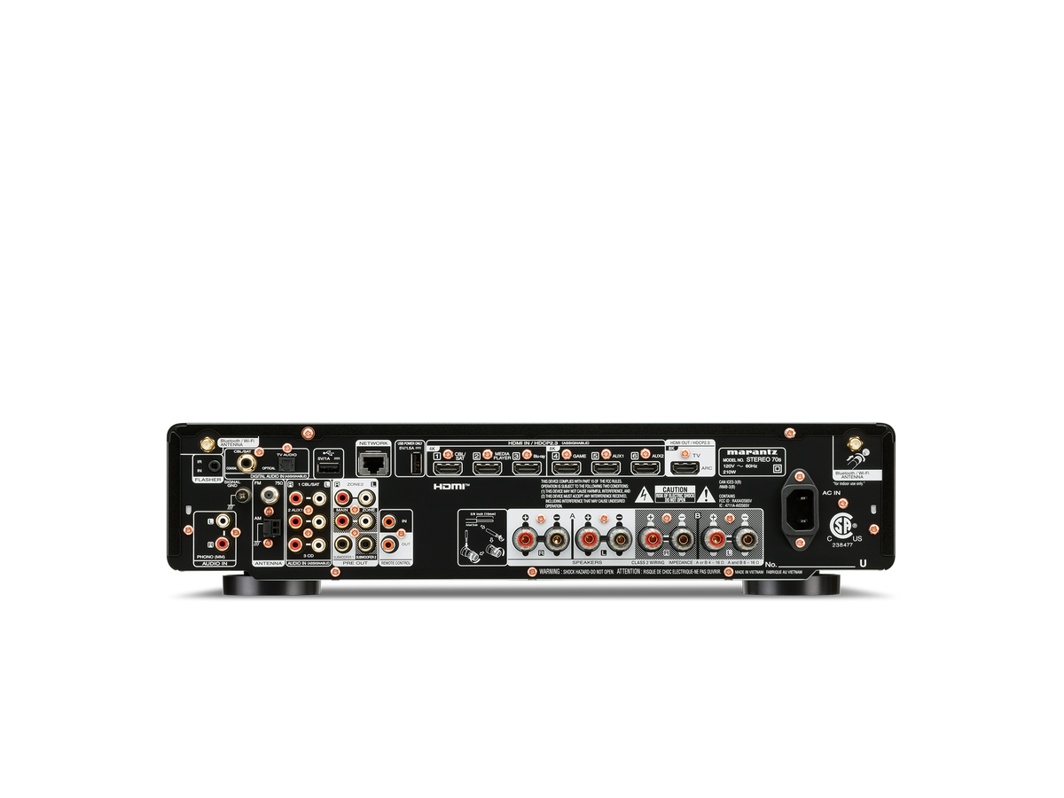 Marantz STEREO 70s Receiver - [2x75W BT Wi-Fi HEOS DAC USB Phono Tuner HDMI]