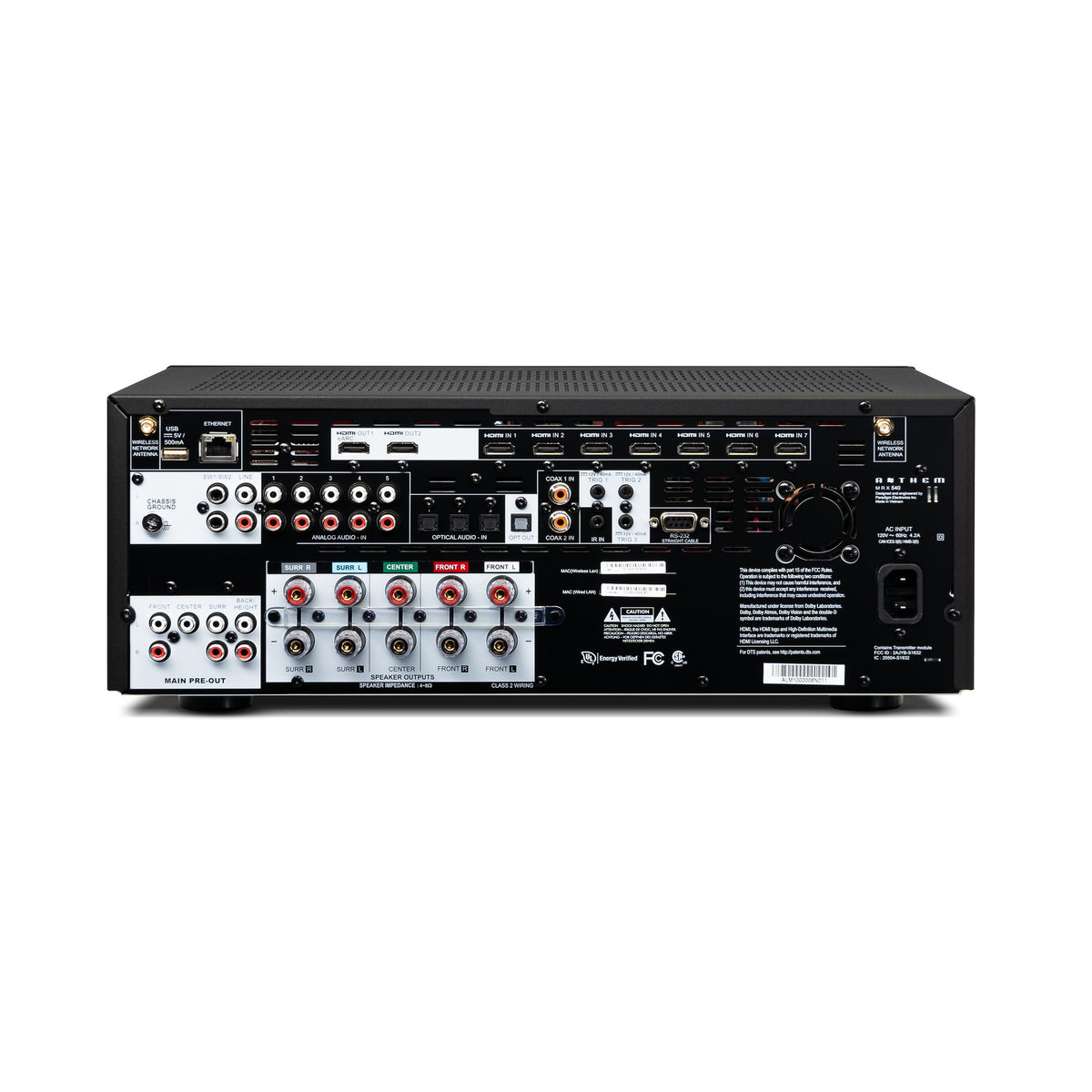 ANTHEM MRX-540 AV RECEIVER - [7.2x100W Wi-Fi BT HDMI DAC USB]