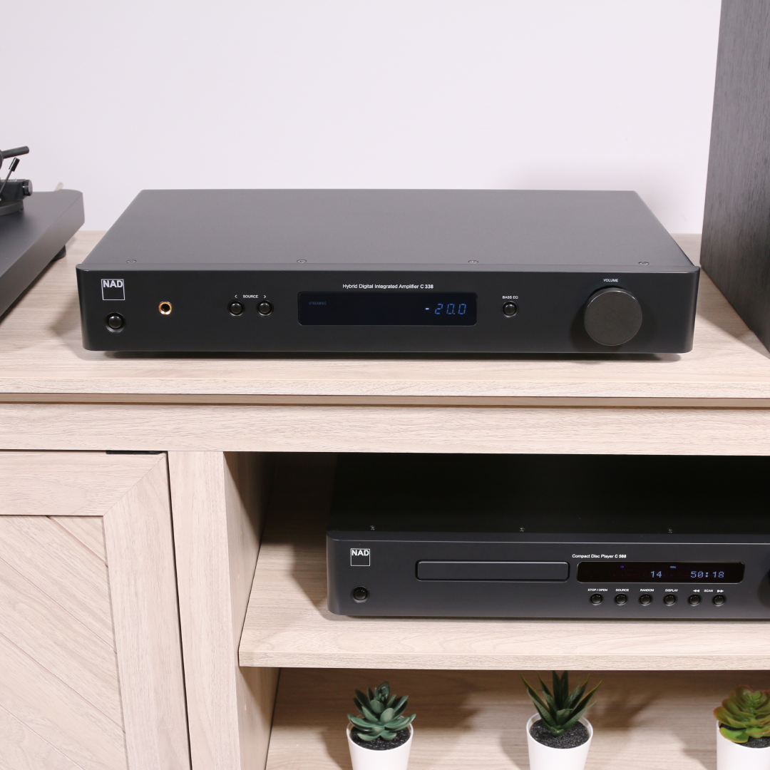 NAD C 338 Integrated Streaming Amplifier - [2x50W DAC BT Wi-Fi USB Phono]