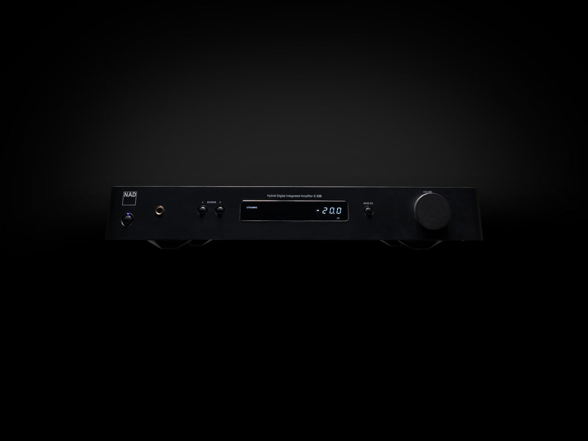 NAD C 338 Integrated Streaming Amplifier - [2x50W DAC BT Wi-Fi USB Phono]