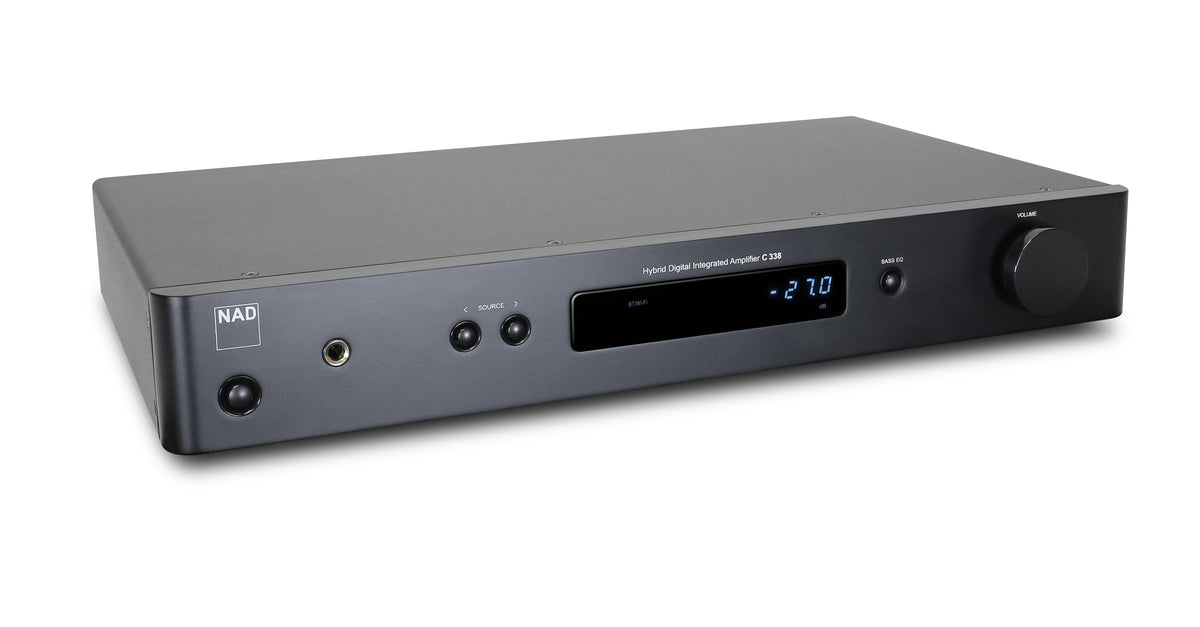 NAD C 338 Integrated Streaming Amplifier - [2x50W DAC BT Wi-Fi USB Phono]