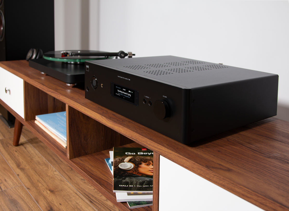 NAD C 399 Integrated Streaming Amplifier - [2x180W DAC USB BT Wi-Fi BluOS HDMI Phono]