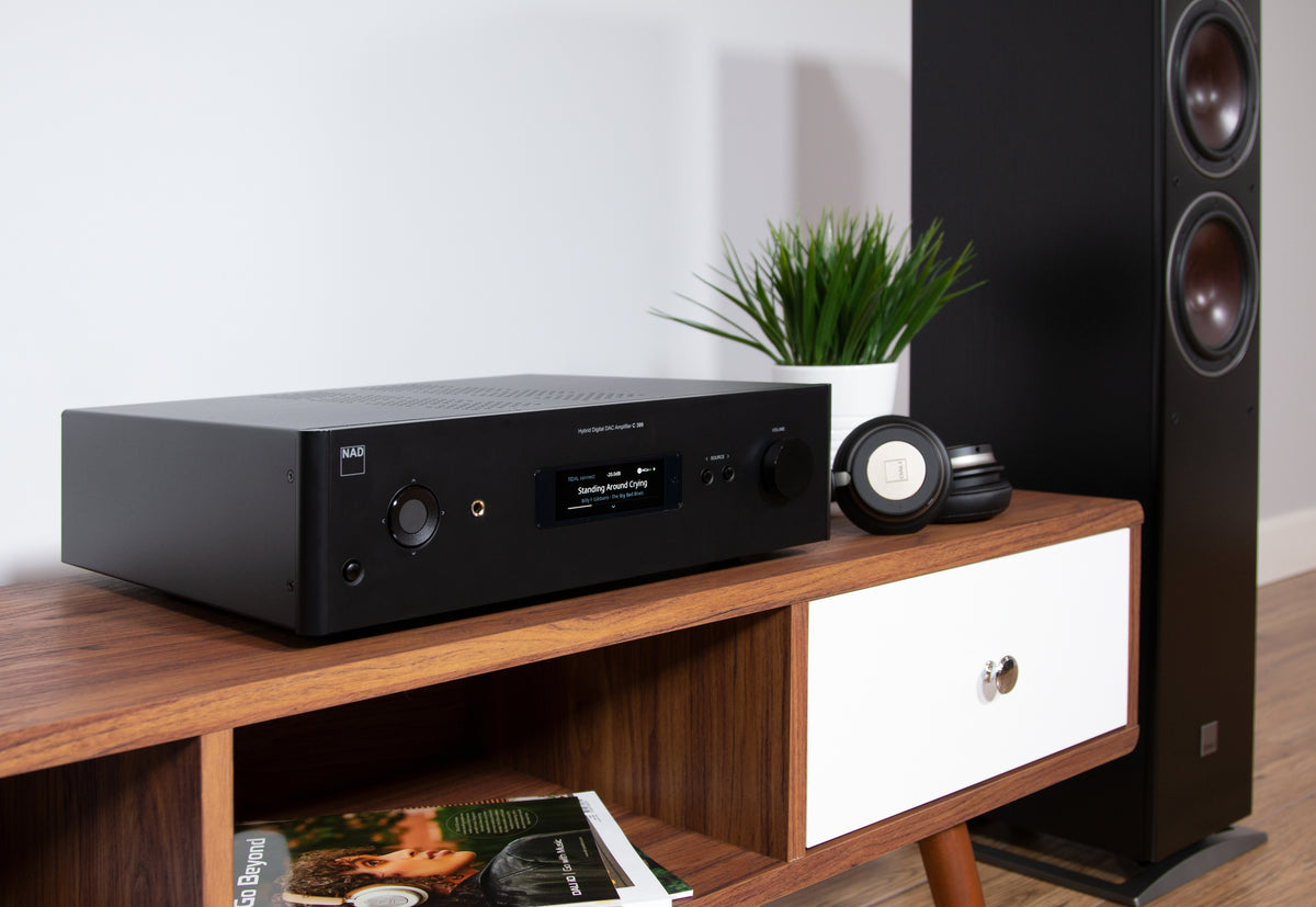 NAD C 399 Integrated Streaming Amplifier - [2x180W DAC USB BT Wi-Fi BluOS HDMI Phono]
