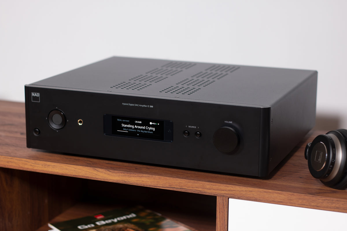 NAD C 399 Integrated Streaming Amplifier - [2x180W DAC USB BT Wi-Fi BluOS HDMI Phono]