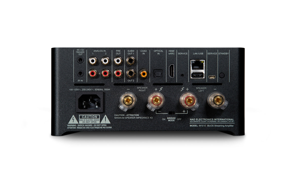 NAD M10 V2 Integrated Streaming Amplifier - [2x100W DAC USB BT Wi-Fi BluOS HDMI Phono]