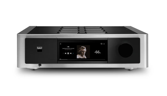 NAD M33 Integrated Streaming Amplifier - [2x200W DAC USB BT Wi-Fi BluOS HDMI AES/EBU XLR Phono]