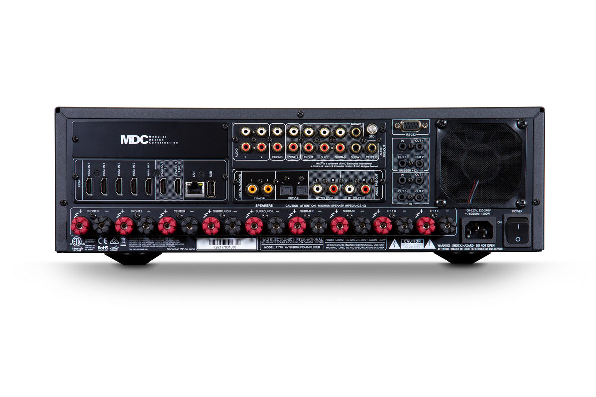 NAD T 778 AVR - [9.2x85W 4K DAC BluOS Wi-Fi USB BT Phono]