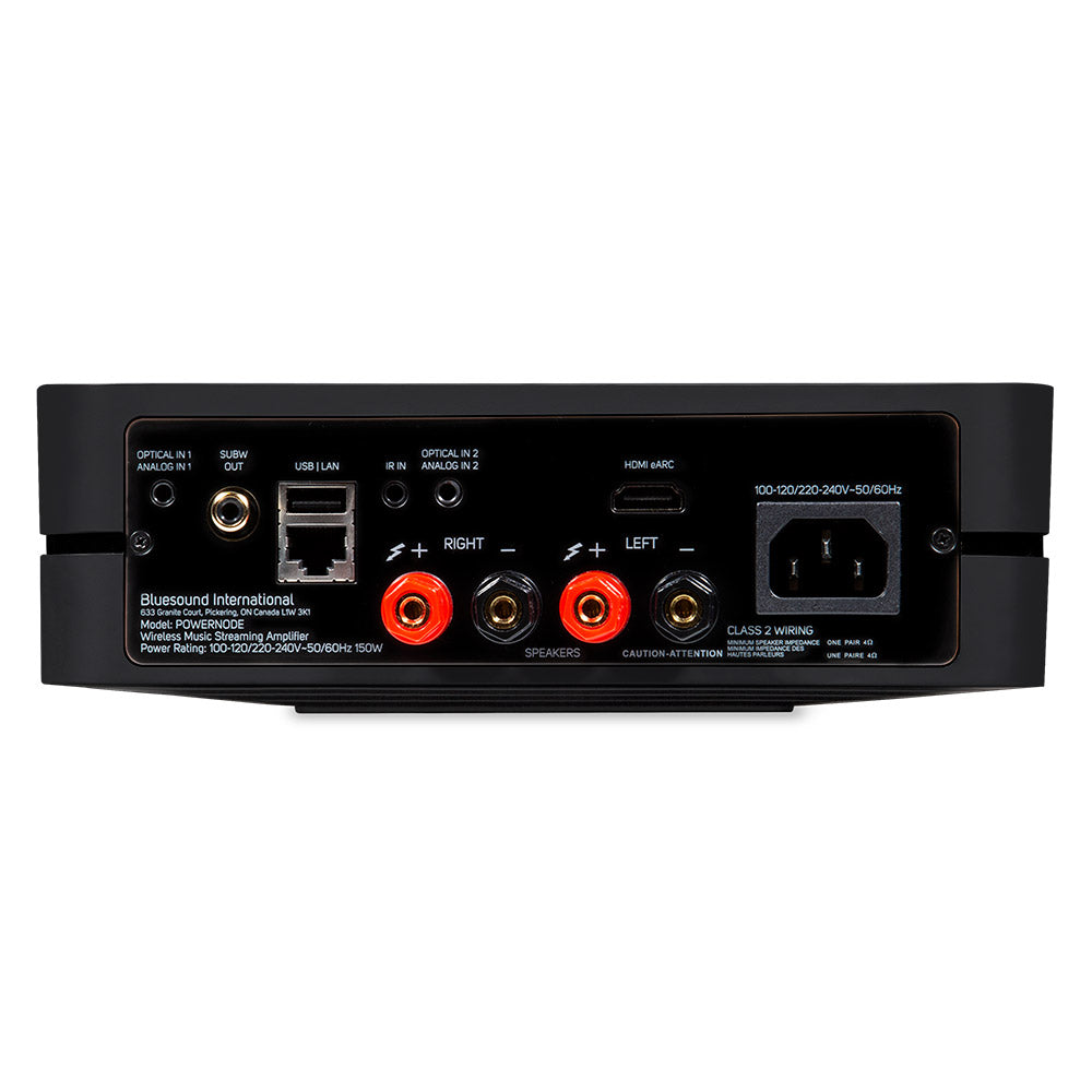 Bluesound Powernode black back view