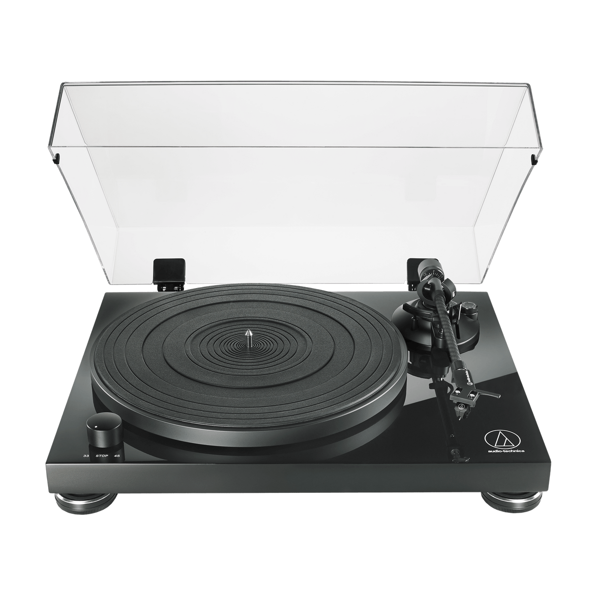 Audio Technica AT-LPW50PB - Fully Manual Belt-Drive Turntable - [LP Phono Manual]