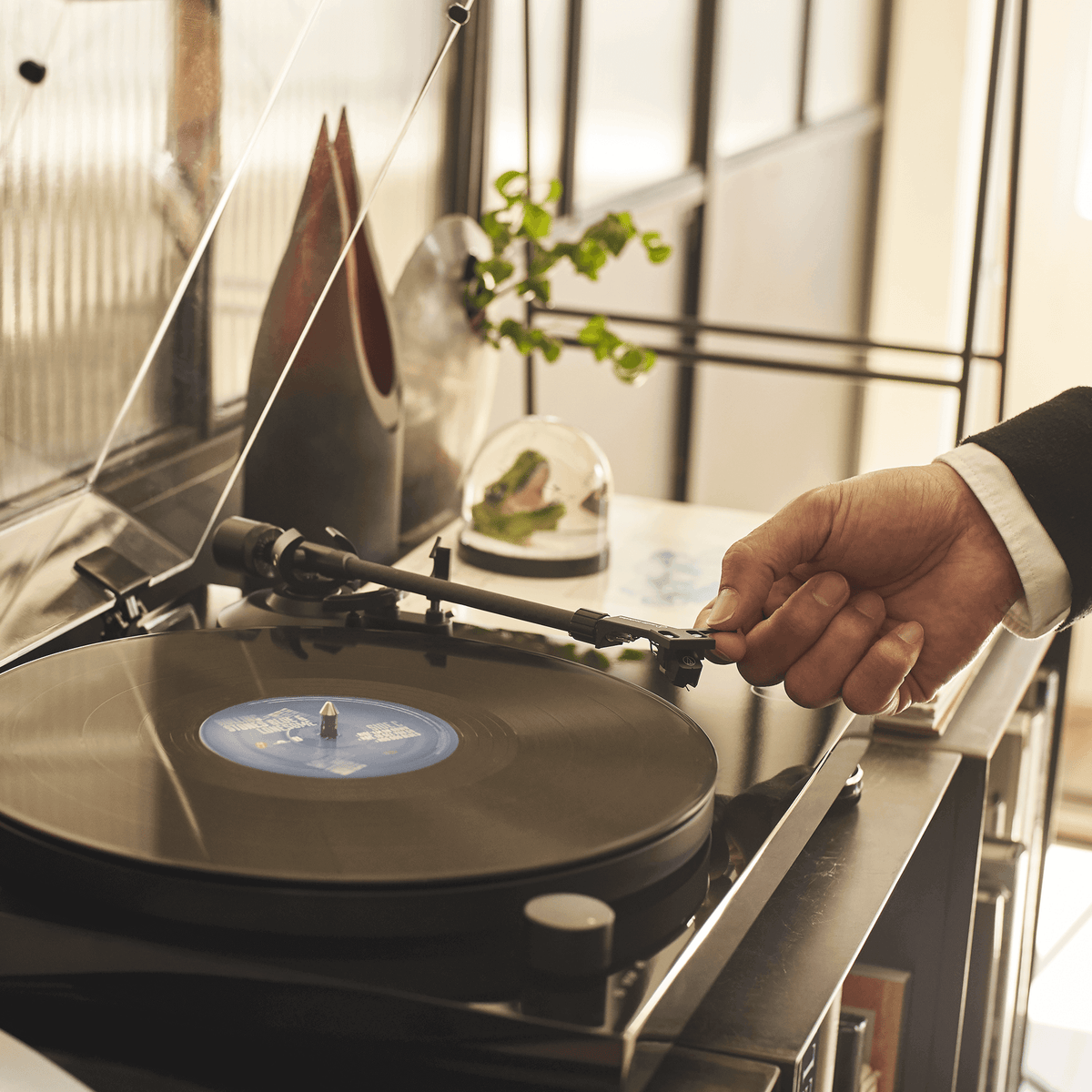 Audio Technica AT-LPW50PB - Fully Manual Belt-Drive Turntable - [LP Phono Manual]