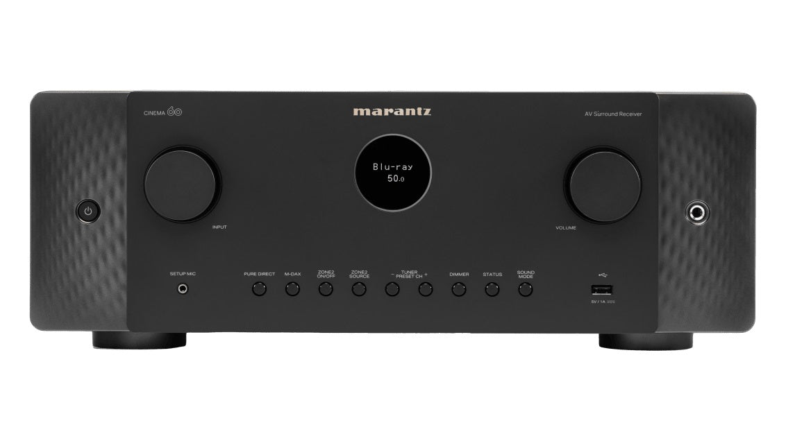 Marantz CINEMA 60 Surround Sound Receiver - [7.2x100W 8K BT Wi-Fi HEOS DAC USB Phono]